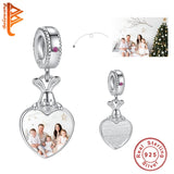 Rabbit Heart Beads 925 Silver Charms for Bracelets Women