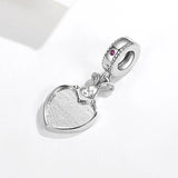 Rabbit Heart Beads 925 Silver Charms for Bracelets Women