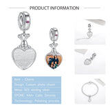 Rabbit Heart Beads 925 Silver Charms for Bracelets Women