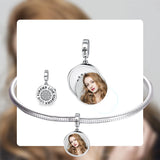 925 Sterling Silver Heart Bead Charms for Bracelet DIY