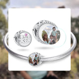 925 Silver Sweet Family Forever Charm Bead for Bracelets