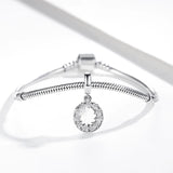 925 Sterling Sliver Star Charms for Bracelet - Personalized Round Star Charms