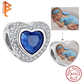 Heart Bead Bracelet 925 Silver Charm for Women