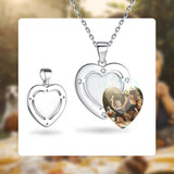925 Sterling Silver Love Heart Pendant Necklace