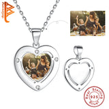 925 Sterling Silver Love Heart Pendant Necklace