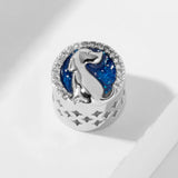 Enamel Pet Dog Bead 925 Sterling Silver Photo Charm Bracelet