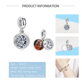 925 Silver Hollow Stars & Moon Charms For DIY Bracelet