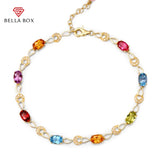 925 Silver Bracelet with Gemstone - Fine Jewelry Gift