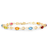925 Silver Bracelet with Gemstone - Fine Jewelry Gift