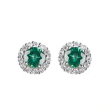 Moissanite Gemstone Stub Earrings 925 Sterling Silver