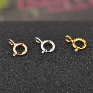 AU750 18K Yellow Rose Necklace Spring Clasp