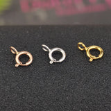 AU750 18K Yellow Rose Necklace Spring Clasp