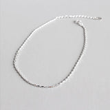 925 Sterling Silver Chain Anklet Bracelet for Women