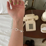 925 Sterling Silver Bracelet for Women Men Vintage Hasp Bracelet