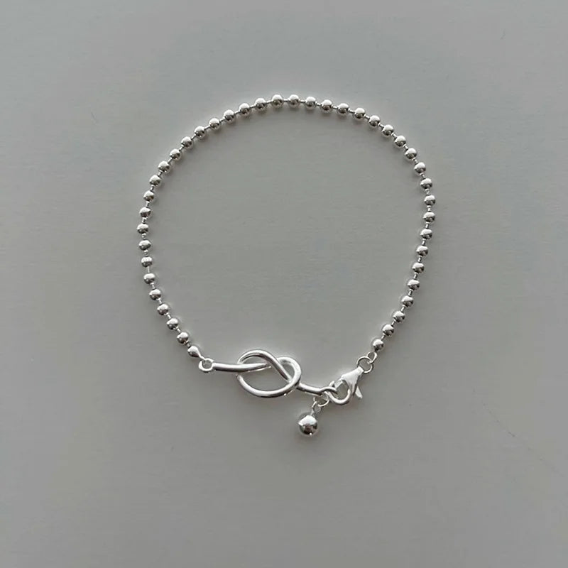 925 Sterling Silver Bracelet for Women Men Vintage Hasp Bracelet