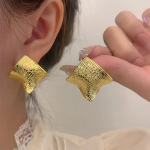 925 Silver Geometric Earrings for Women, Allergy-Free Jewelry