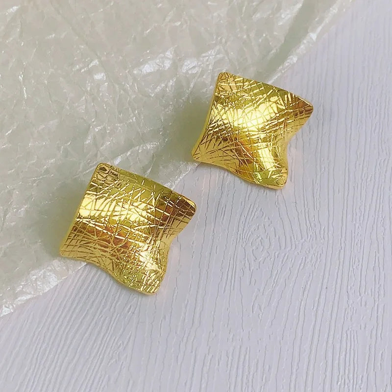 925 Silver Geometric Earrings for Women, Allergy-Free Jewelry