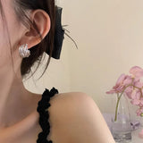 925 Sterling Silver Earrings For Women Interware Stud Earring Jewelry