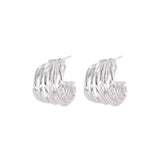 925 Sterling Silver Earrings For Women Interware Stud Earring Jewelry