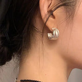 925 Sterling Silver Earrings For Women Interware Stud Earring Jewelry