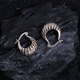 925 Silver Strip Earrings Retro Prevent Allergy Party Accessory Gift