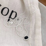 BF CLUB 925 Silver Necklace Women Stone Engagement Fine Jewelry