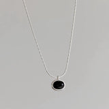 BF CLUB 925 Silver Necklace Women Stone Engagement Fine Jewelry