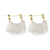 925 Silver Tassel Earrings Allergy-Free Party Accessories Gift