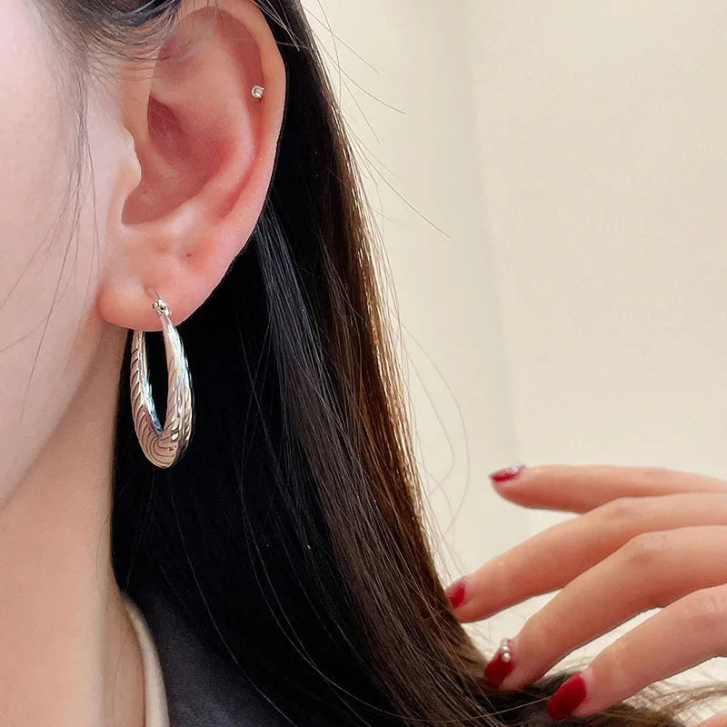 BF CLUB Vintage Strip Big Earrings For Women Jewelry Party Accessories Gift