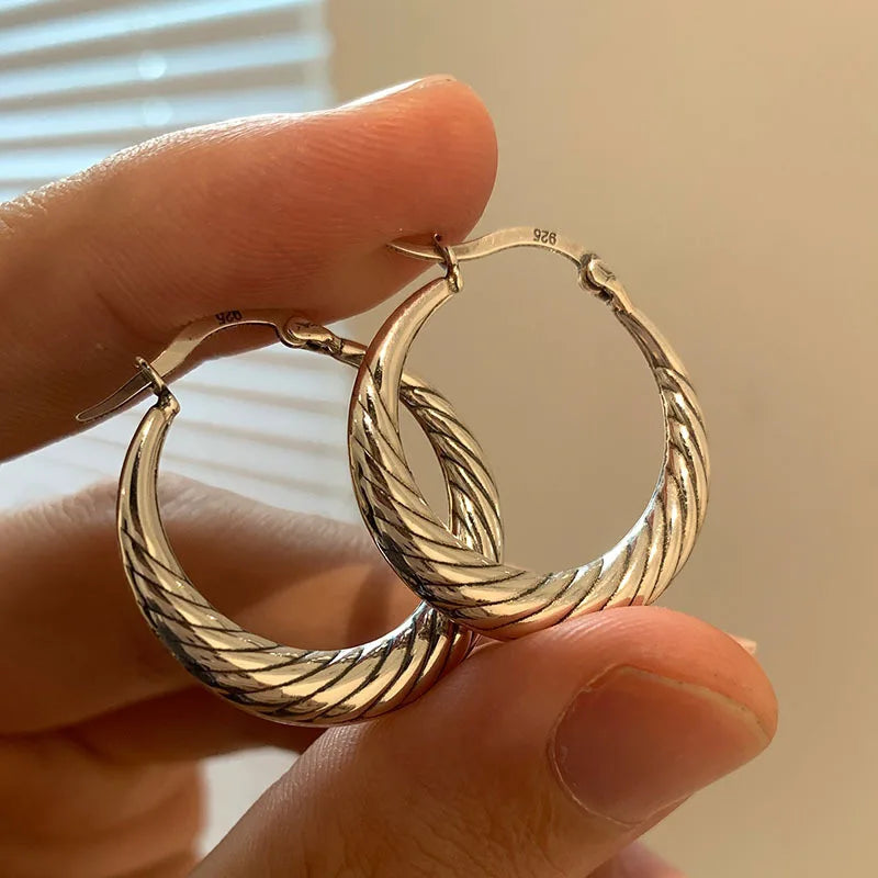 BF CLUB Vintage Strip Big Earrings For Women Jewelry Party Accessories Gift