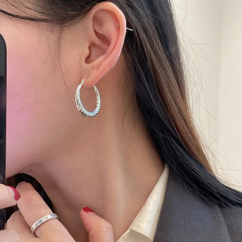 BF CLUB Vintage Strip Big Earrings For Women Jewelry Party Accessories Gift