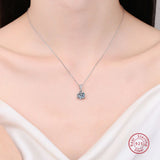 925 Silver Zircon Choker Chain Necklace for Women - Anniversary Jewelry