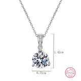 925 Silver Zircon Choker Chain Necklace for Women - Anniversary Jewelry