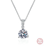 925 Silver Zircon Choker Chain Necklace for Women - Anniversary Jewelry