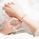 Personalized Stainless Steel Cuff Bracelet, Custom Name & Date Initial Bangle