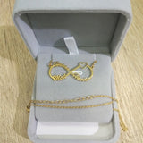 Personalized Infinity Name Pendant Necklace Heart Charm