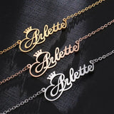 Personalized Name Bracelet Initials Crown Name Charm Bracelets BFF Jewelry