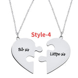 Stainless Steel BFF Necklace for 2/3/4/5 Sisters Friends
