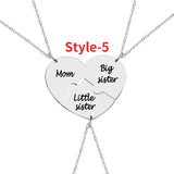 Stainless Steel BFF Necklace for 2/3/4/5 Sisters Friends
