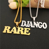 Personalized Name Necklace Old English Style for Women Men