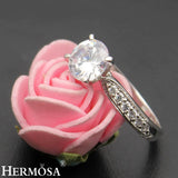 Zircon Beauty 1 Pair Rings Bridal Ring Size 7# 8#