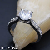 Zircon Beauty 1 Pair Rings Bridal Ring Size 7# 8#