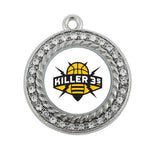 BIG3 Basketball 3-3 CHARM Killer 3s Antique Silver Plated Crystal Jewelry