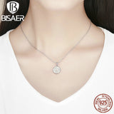 Family Tree Coin Necklace 925 Sterling Silver Tree Of Life Pendant