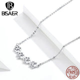 925 Silver Animal Paw Print Pendant Necklace Chain Women Fine Jewelry Gift