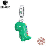 925 Silver Dino & Elephant Lights Charm Beads for Bracelet DIY
