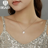 925 Silver Love Stethoscope Pendant Necklace for Women