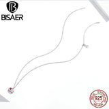 925 Silver Love Stethoscope Pendant Necklace for Women