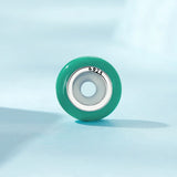 925 Sterling Silver Silicone Bead for DIY Bracelet Necklace ECC1450