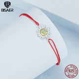 925 Silver Sun & Moon Couples Bracelet Chain Hand Rope - Fine Jewelry Gift